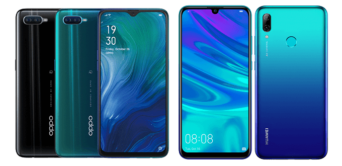 Reno Aとnova lite 3の比較画像