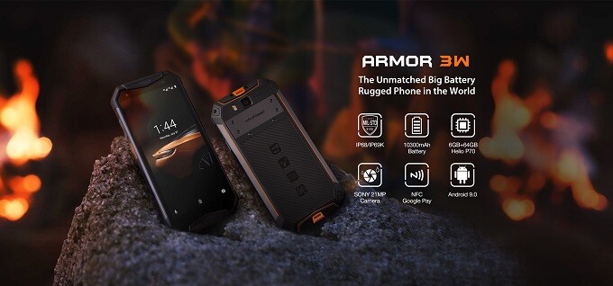 ほぼ新品　キングオブ・タフネス・スマートフォン Ulufone Armor 3W smartfan_89432483294829